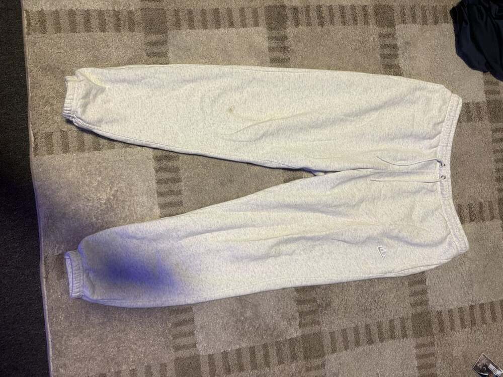 Nike Sweatpants Size L Grey Fleece Joggers